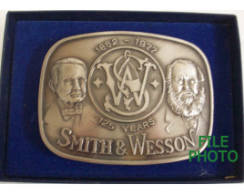 Smith & Wesson 1977 "125th Anniversay Commemorative" Belt Buckle 