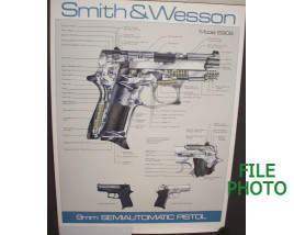 Smith & Wesson 18"X24" Model 6906 Pistol Schematic Poster