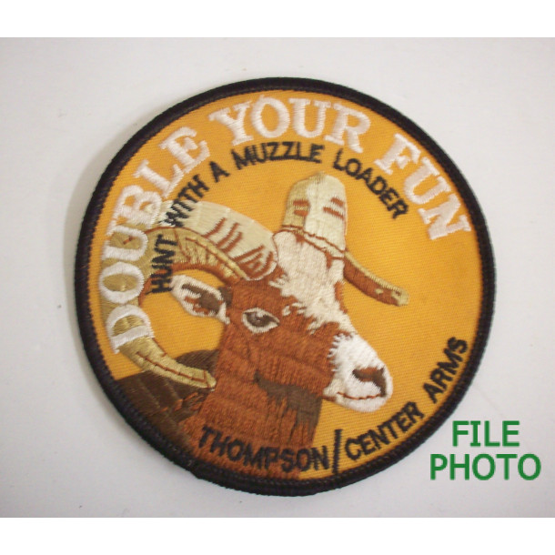 Thompson / Center 1983 Patch titled "Double Your Fun Hunt With A Muzzle Loader" - Original